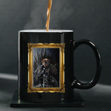 Personalized Dog Gift Idea - Royal Dog's Portrait 9 For Dog Lovers - Black Mug